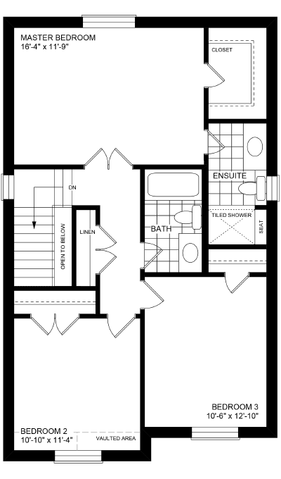 Birchview 2 Upper Floor Plan Elev B