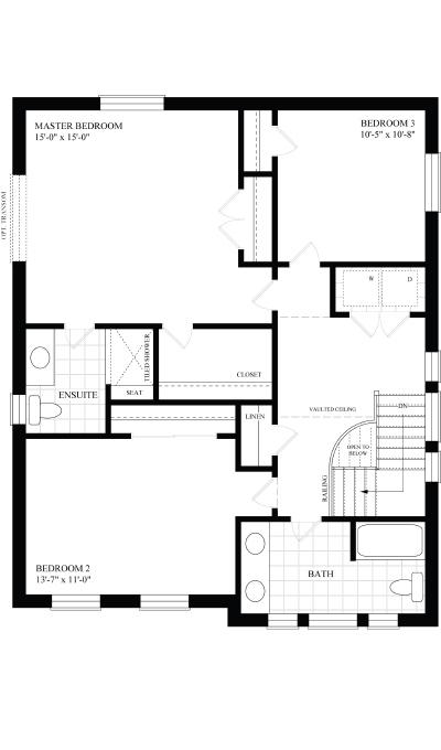 Sapphire 4 Upper Floor Plan Elev B